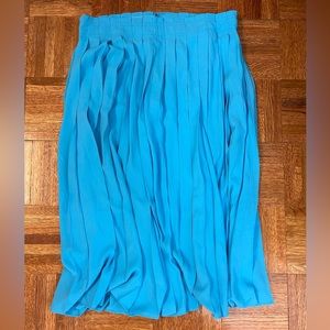 NWT JCREW Pleated Blue Midi Skirt (10)